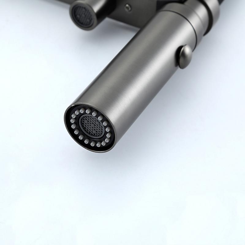 Смеситель для кухни с фильтром Gappo G97 G4397-89 оружейная сталь