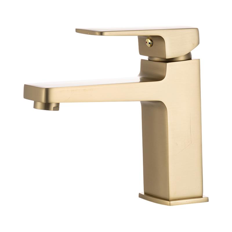 Смеситель для раковины Frap H90-3 F1090-3 золотой сатин