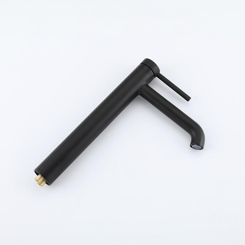 Высокий смеситель для раковины Gappo G06-6 G1006-26 черный