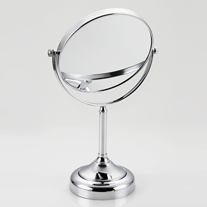 Настольное косметическое зеркало Frap F6208 хром