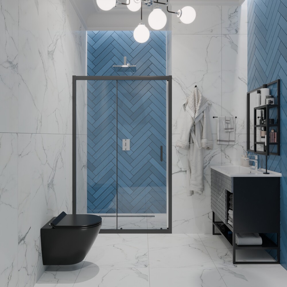 Унитаз подвесной безободковый EvaGold К505BM черный матовый