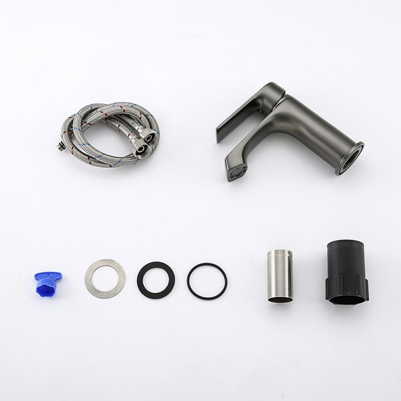 Смеситель для раковины Frap H71-9 F1071-9 оружейная сталь