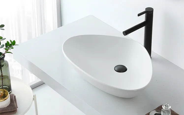 Накладная раковина CeramaLux 66 N 9062 белая