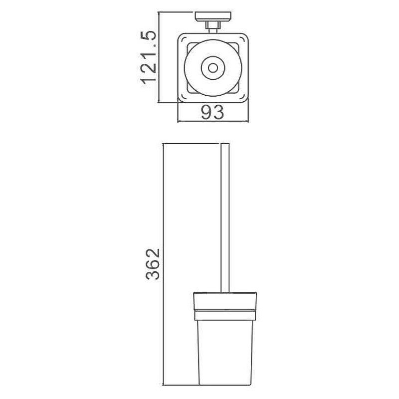 Настенный ершик для унитаза Gappo G38 G3810