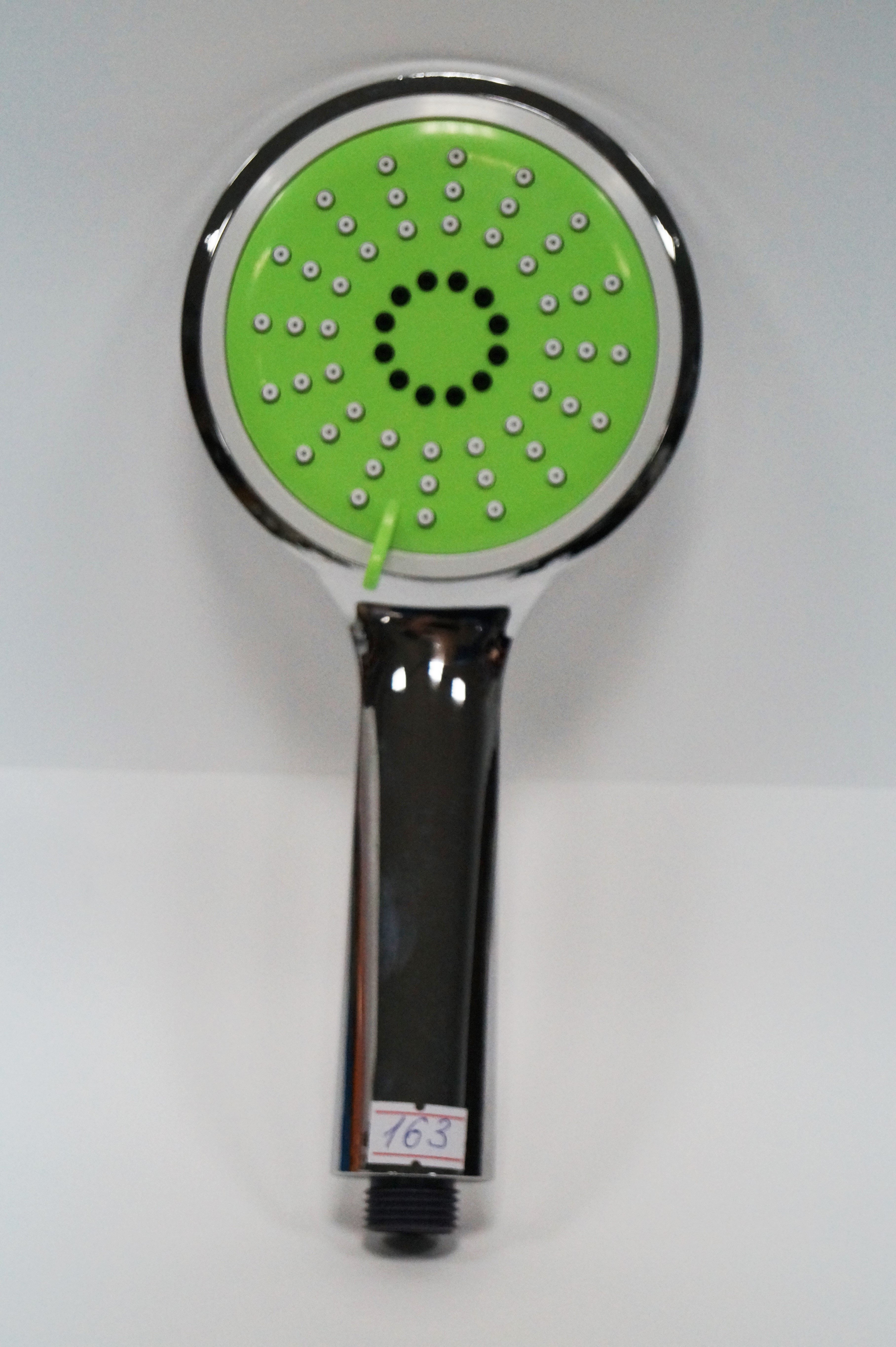 Массажная хромированная лейка с цветными вставками 163