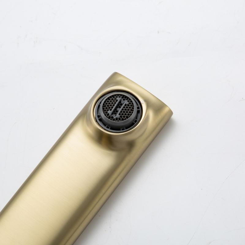 Смеситель для раковины Frap H88-3 F1088-3 золотой сатин