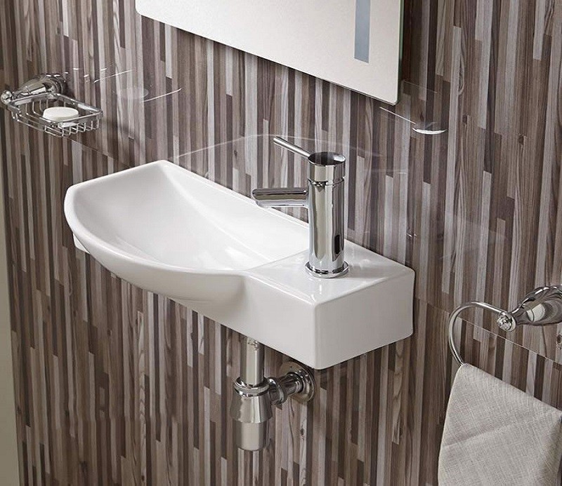 Подвесная раковина CeramaLux 50,5 N 7947CL левая белая