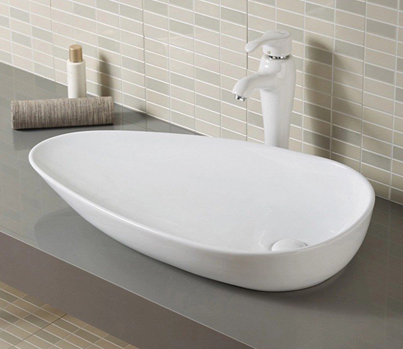 Накладная раковина CeramaLux 76 N 7862 белая