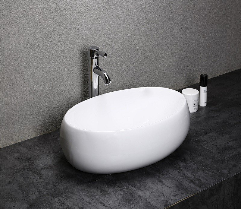 Накладная раковина CeramaLux 60 N 9030A белая