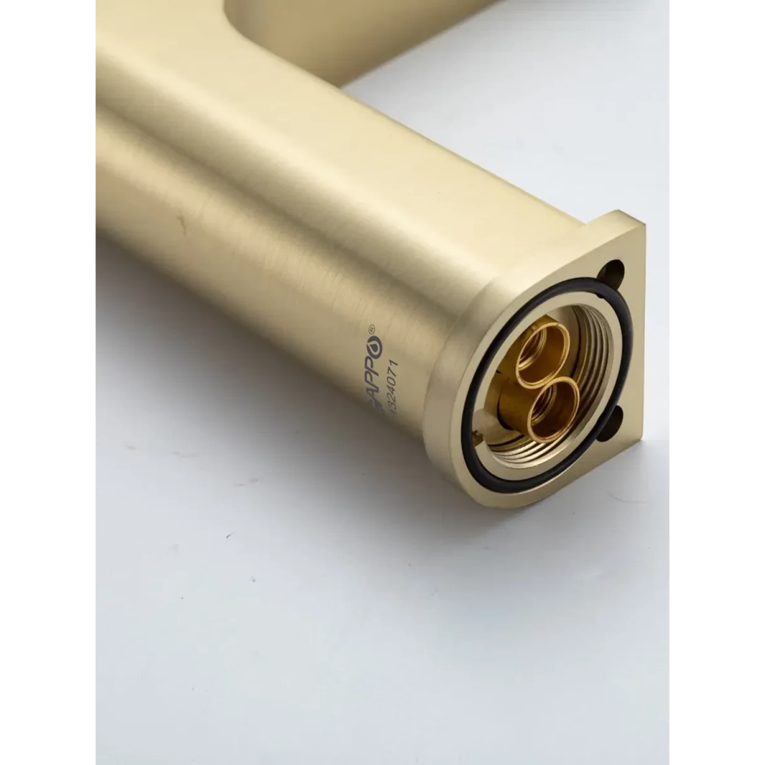 Смеситель для раковины Gappo G10-3 G1010-3 золотой сатин