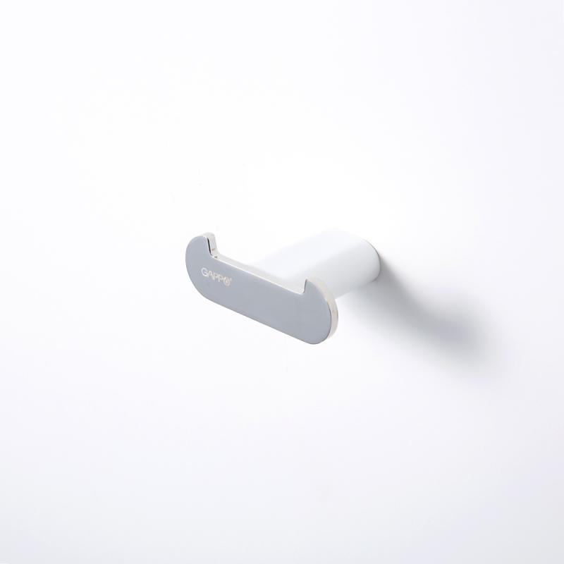 Крючок 2-й Gappo G309-8 G30905-28 белый-хром