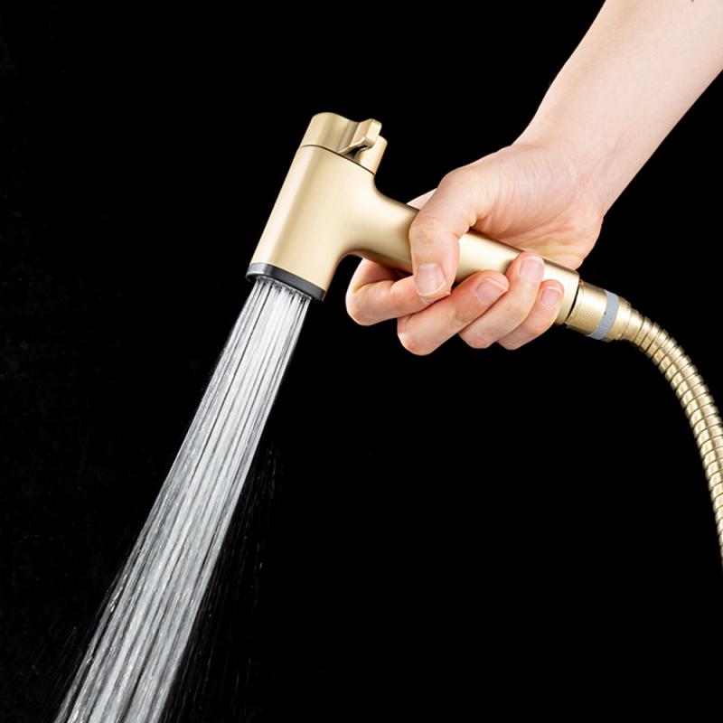 Гигиенический душ встраиваемый Frap H91-3 F7591-23 золотой сатин