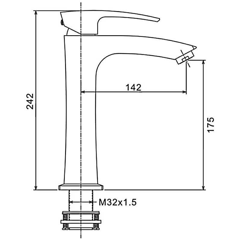 Смеситель для раковины высокий Gappo G07-8 G1007-78