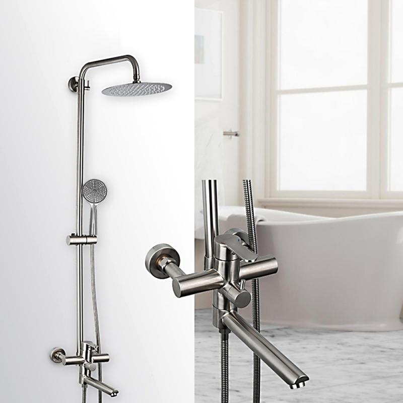 Душевая система Frap H801 F24801 сталь