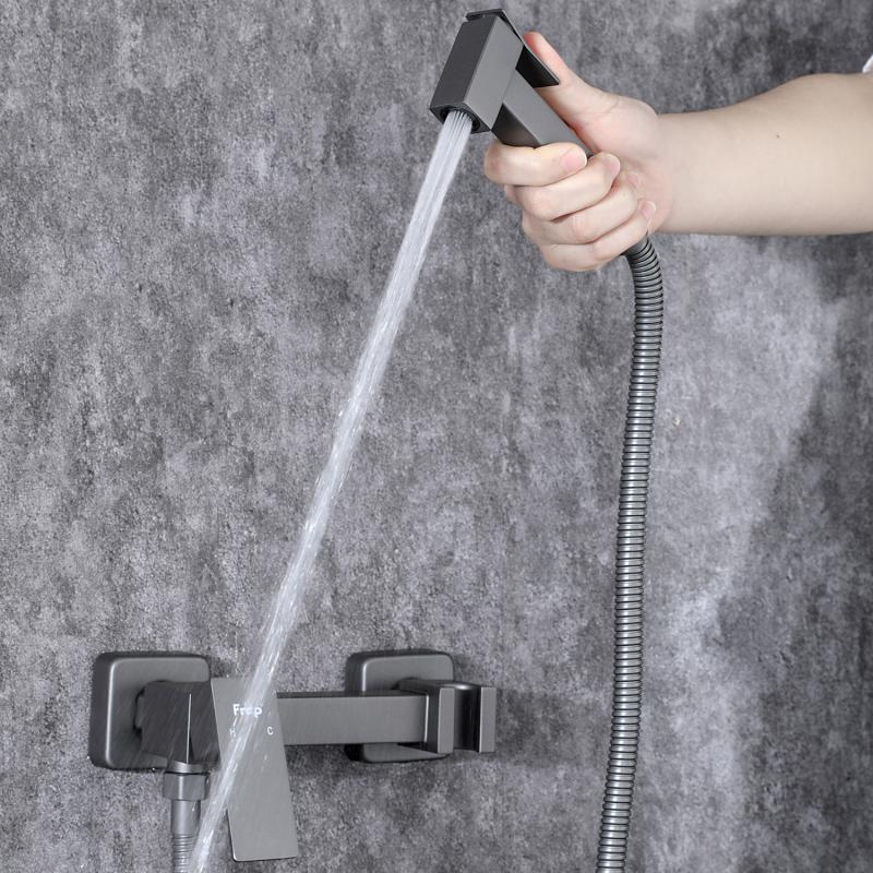 Гигиенический душ Frap F7504-9 оружейная сталь