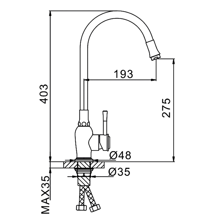 Корпус из нержавеющей стали Frap F43990