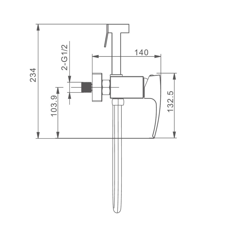 Гигиенический душ Gappo G07-33 G2007-33 золотой сатин
