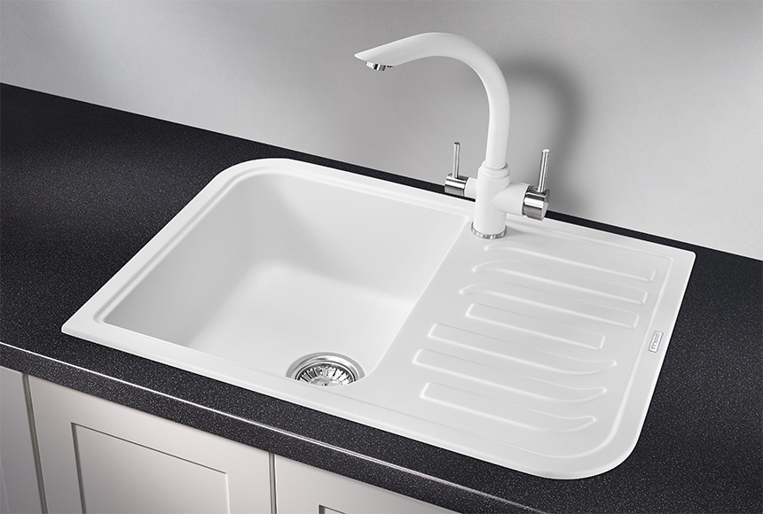 Кухонная мойка Granula GR-7001 Арктик (белый)