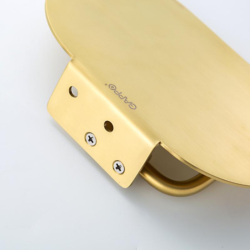 Держатель туалетной бумаги Gappo G309-3 G30903-3 золотой сатин