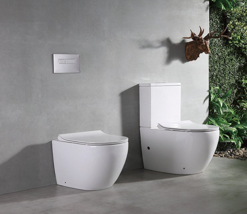 Унитаз-компакт напольный CeramaLux NS2176 белый