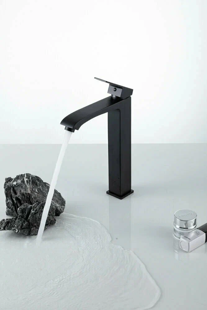 Высокий смеситель для раковины Frap H76-6 F1076-26 черный