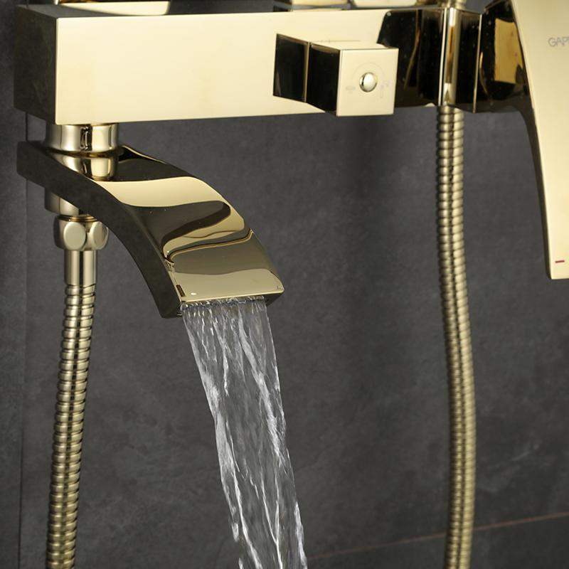 Душевая система Gappo G07-3 G2407-3 золото