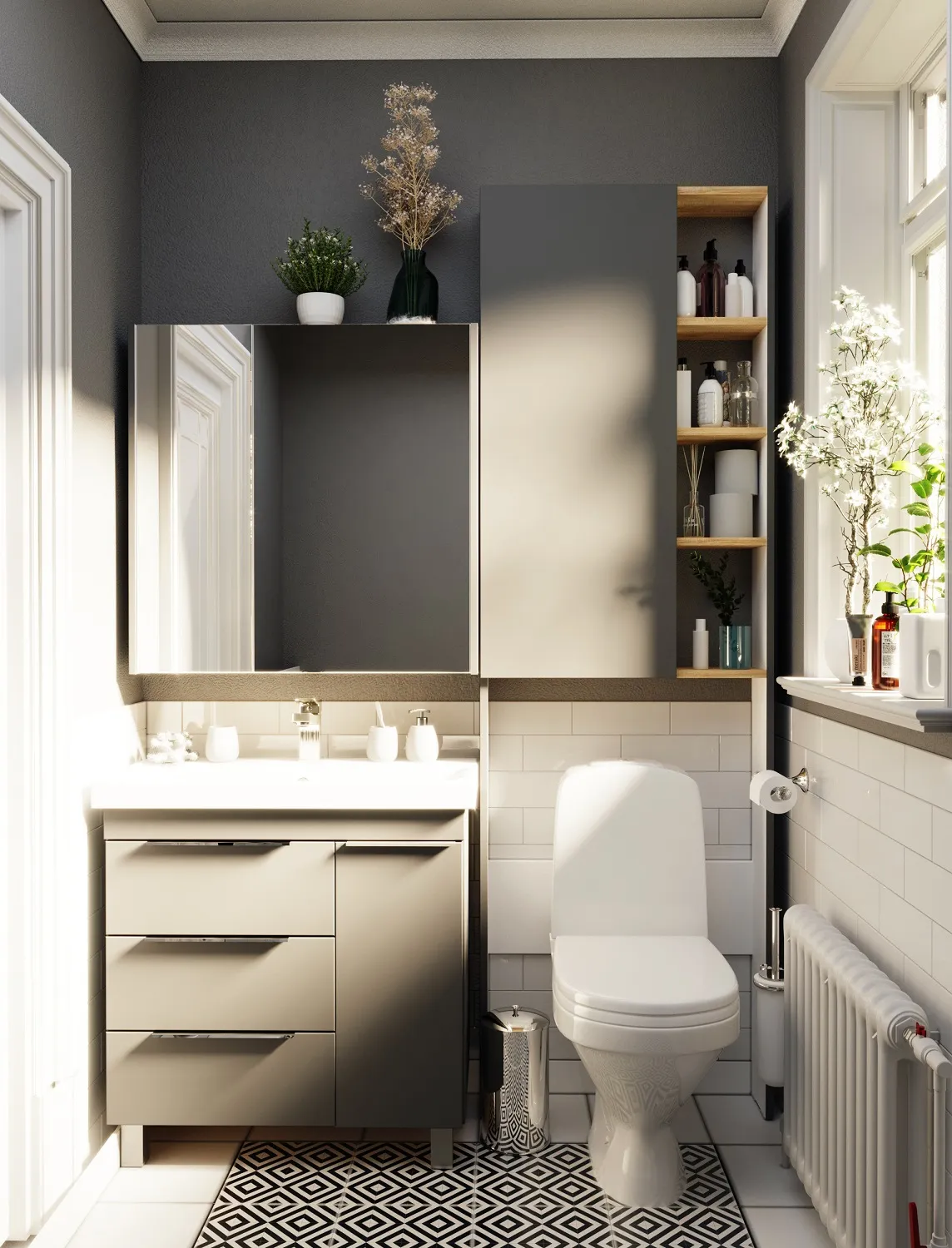 Шкаф 1Marka Gaula 60Н 1д.Black