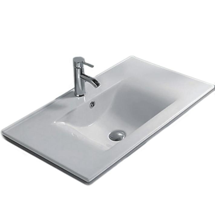 Полувстраиваемая раковина CeramaLux 121 N YJ807-120 белая