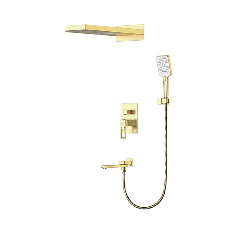 Встраиваемая душевая система Gappo G17-3 G7117-73 золотой сатин