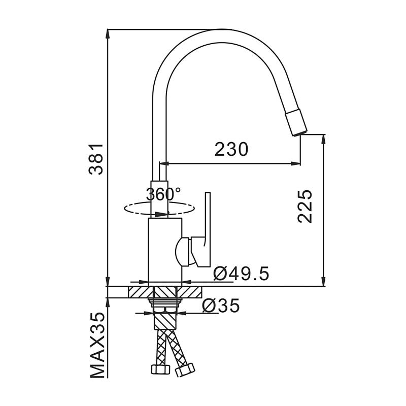 Корпус смесителя Frap F4253