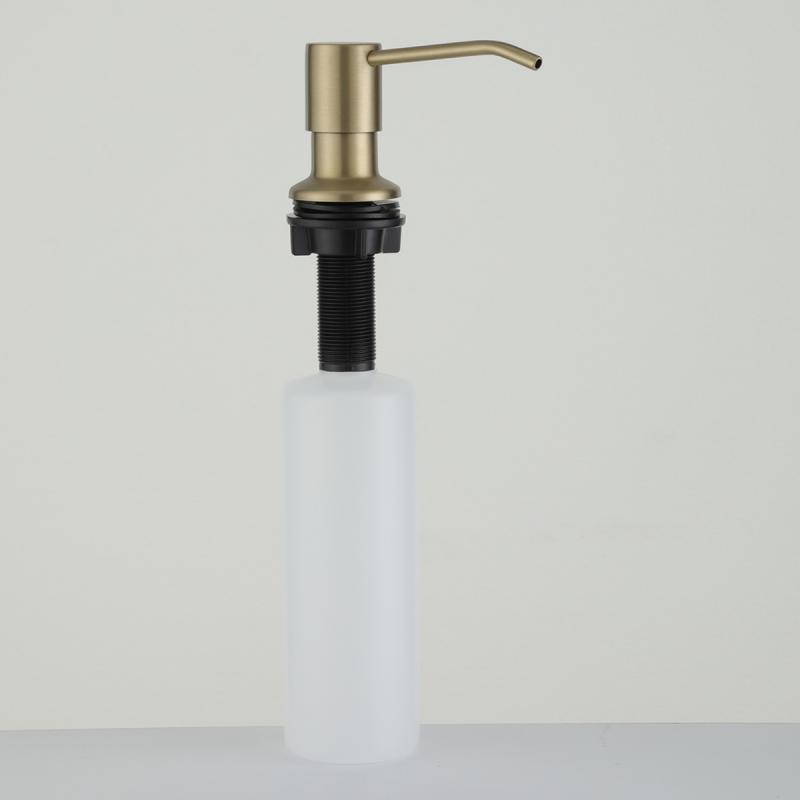 Дозатор жидкого мыла Frap F408-3 золотой сатин