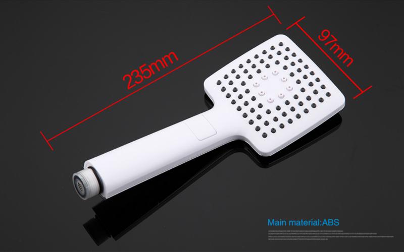 Душевая лейка Gappo G27 белый-хром