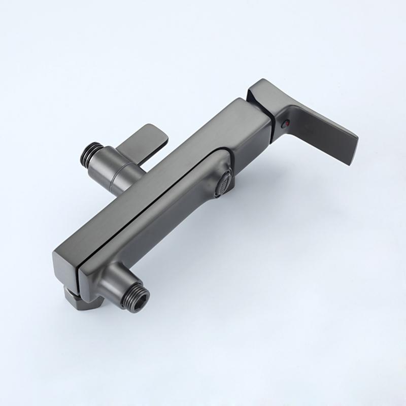 Душевая система Frap H84-9 F2484-9 оружейная сталь