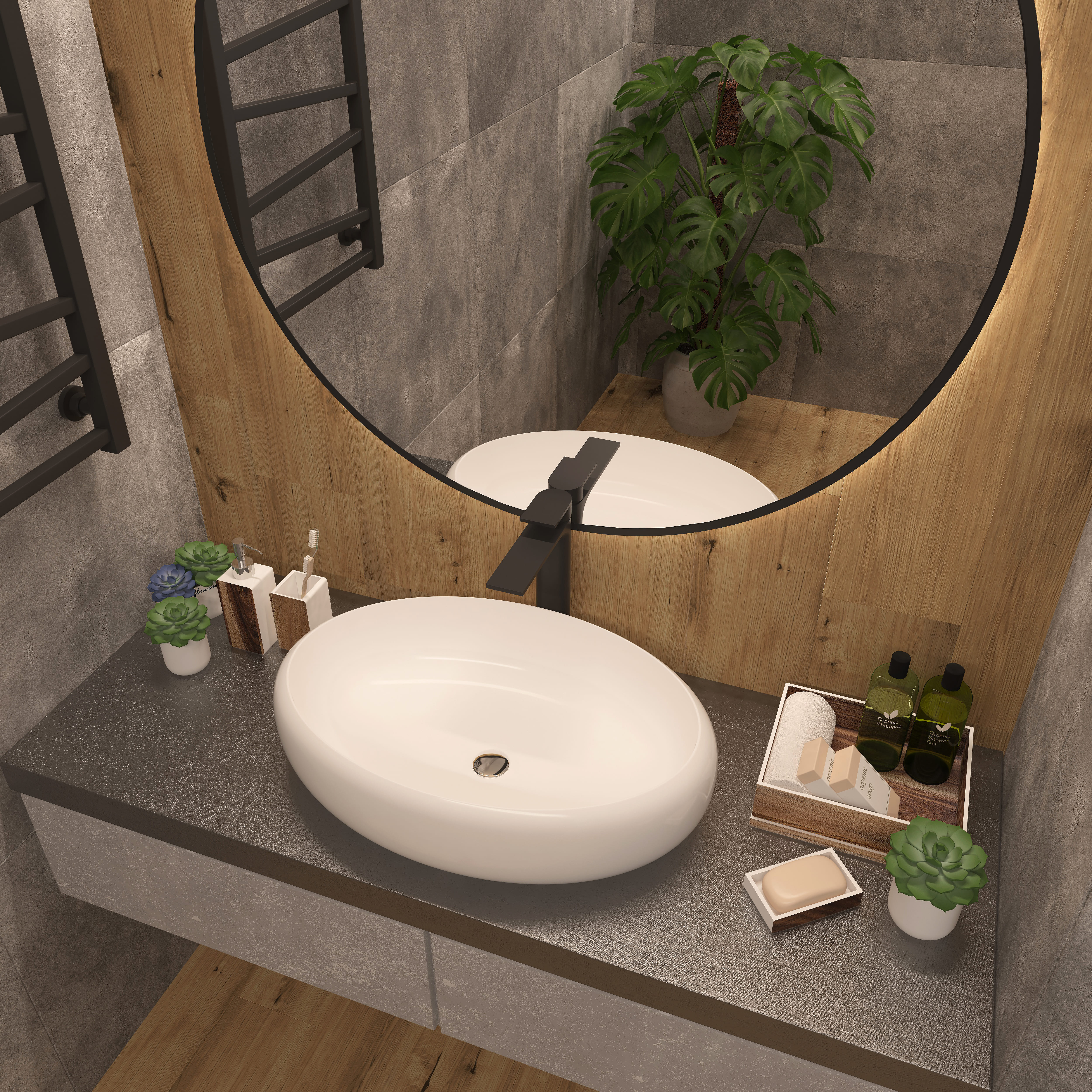 Накладная раковина Evagold A252 на столешницу