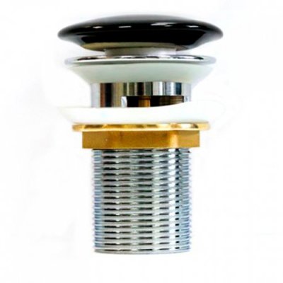 Донный клапан для раковины CeramaLux RD018 без перелива черный