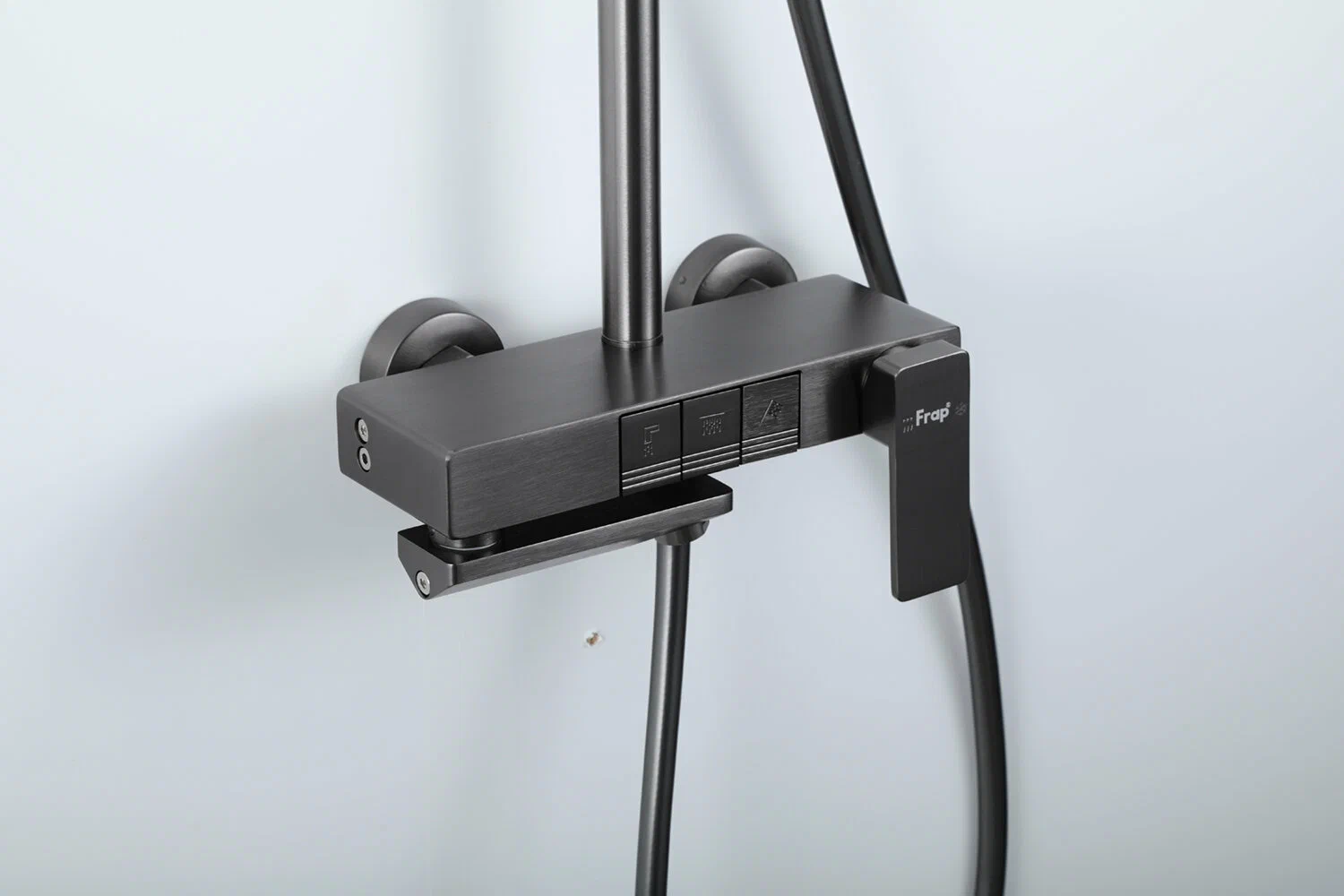 Душевая система Frap H202-9 F24202-9 оружейная сталь