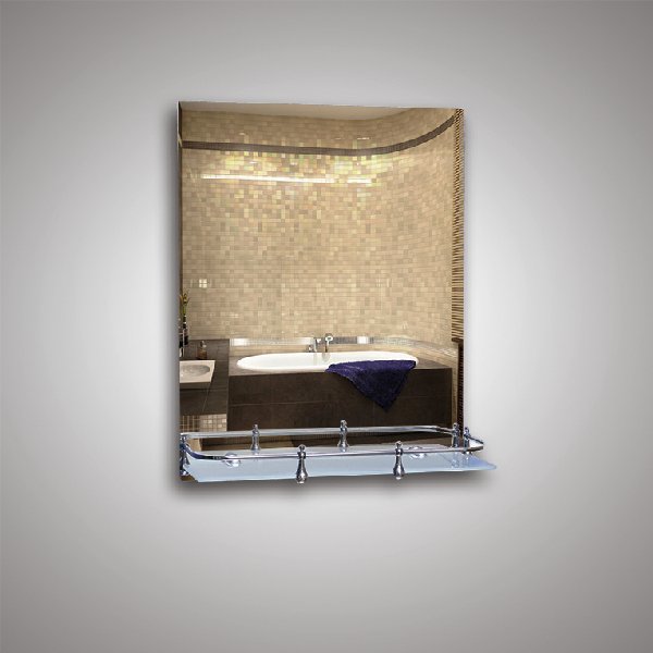 Зеркало с полкой EvaGold 50*40 прямоугольное