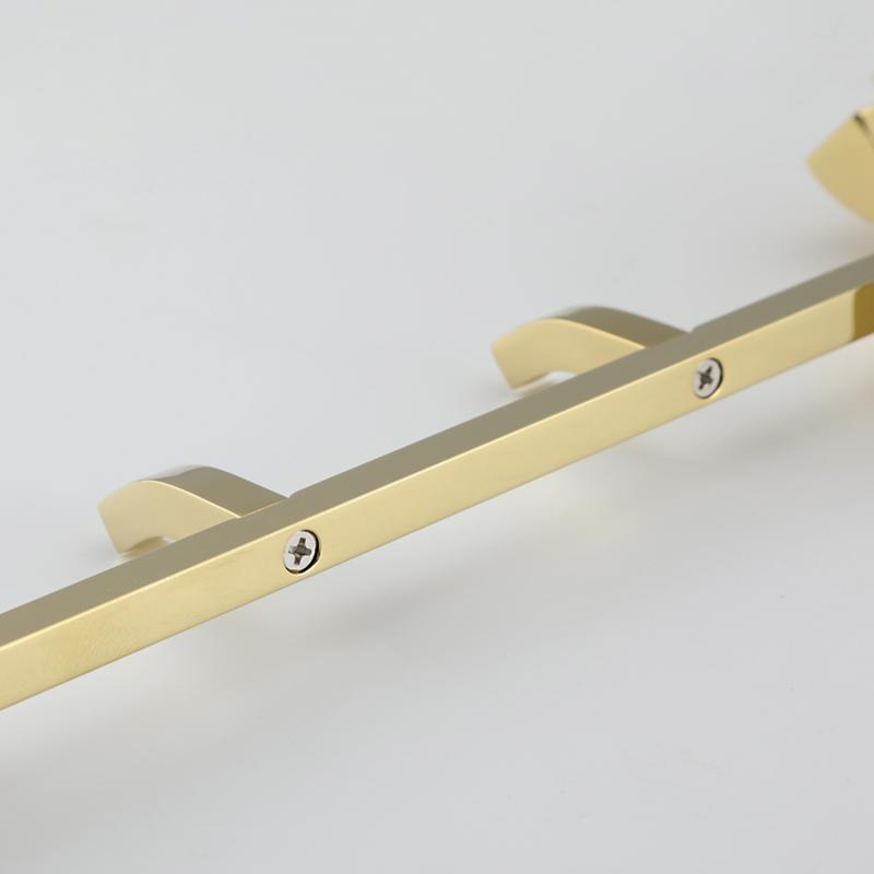 Планка с 4-мя крючками Gappo G07-3 G0716-43 золото