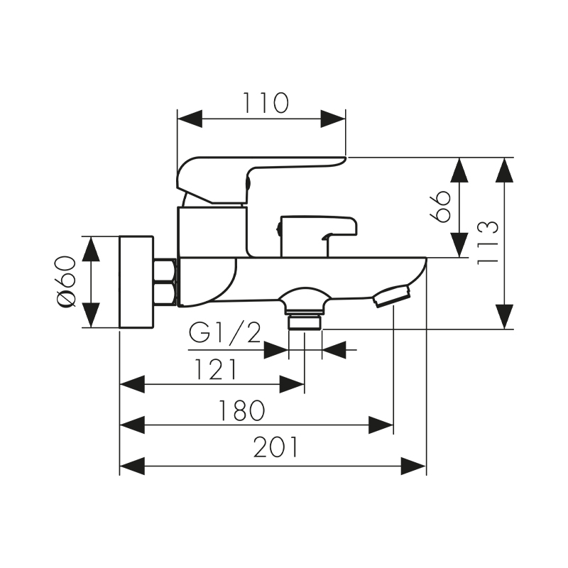 Смеситель для ванны Kaiser Glory 69222