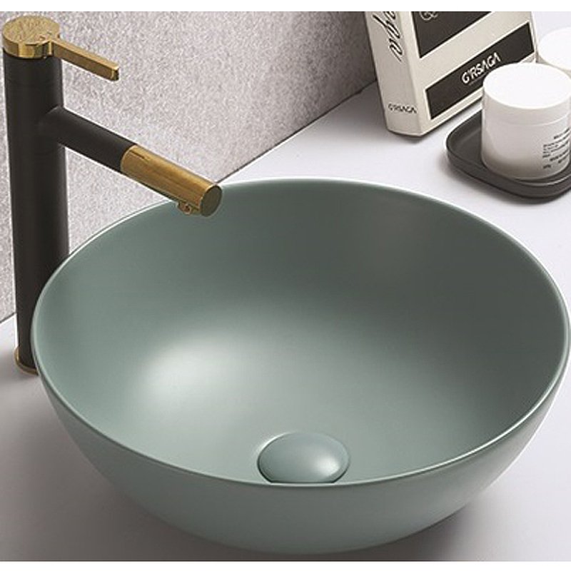 Накладная раковина CeramaLux 41 104MLG-6 зеленая