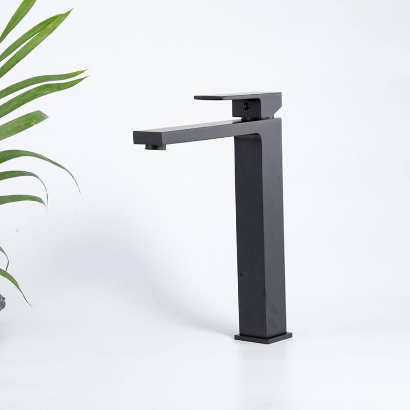 Высокий смеситель для раковины Frap H91-6 F1091-6 черный