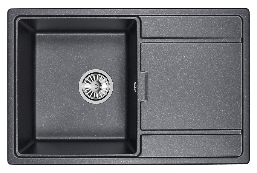 Кухонная мойка Granula GR-7804 Шварц (черный металлик)
