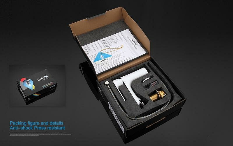 Смеситель для биде Gappo G48 G5048 белый-хром