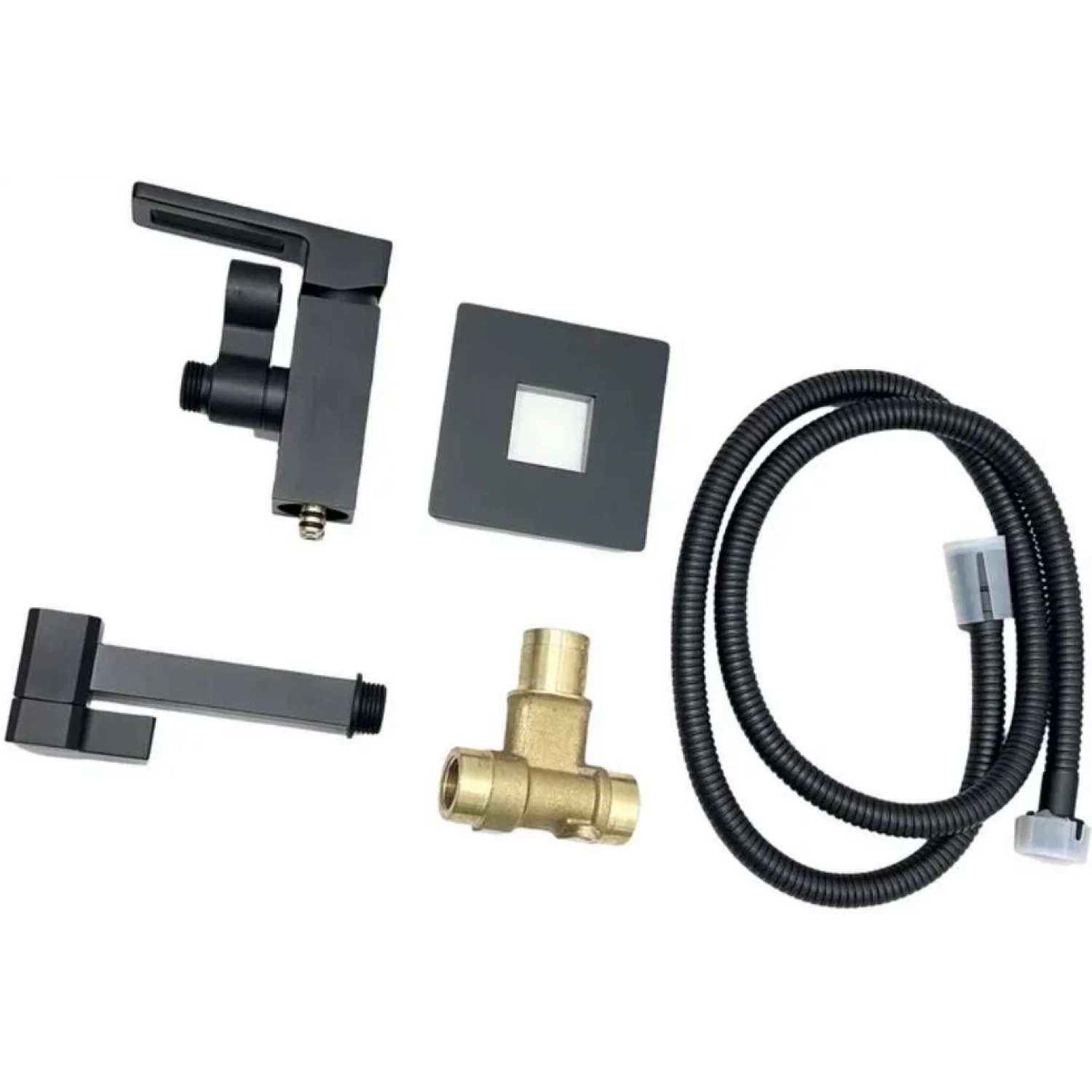 Гигиенический душ встраиваемый Gappo G17-6 G7217-16 черный