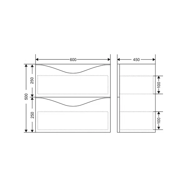 Подвесная тумба Мирсант Smile 60