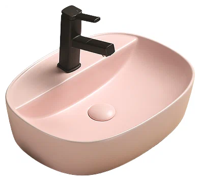 Накладная раковина CeramaLux 50 78239XMP-3 розовая