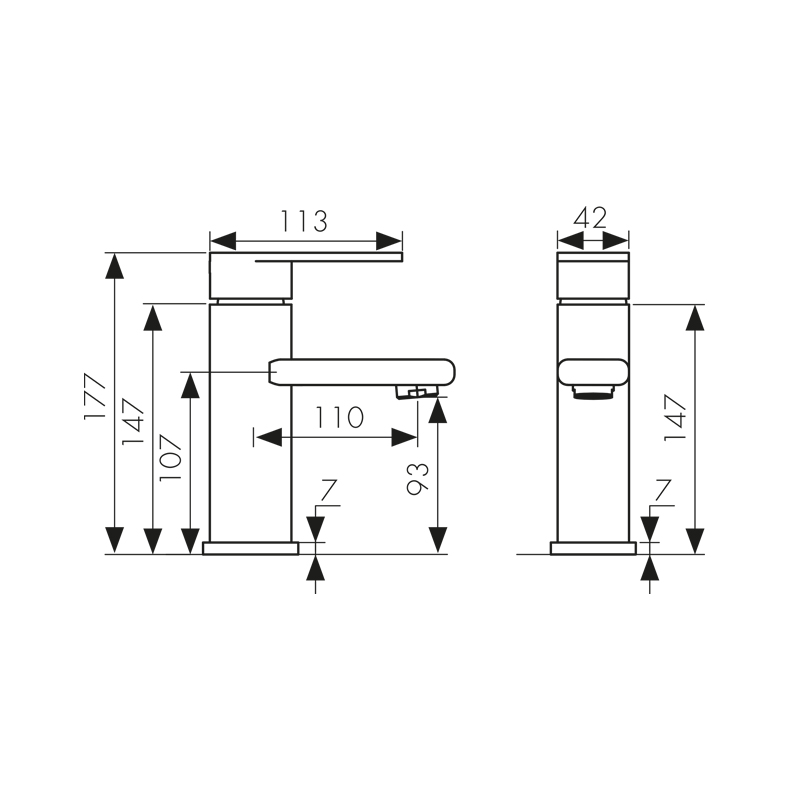 Смеситель для раковины Kaiser Arena 33011