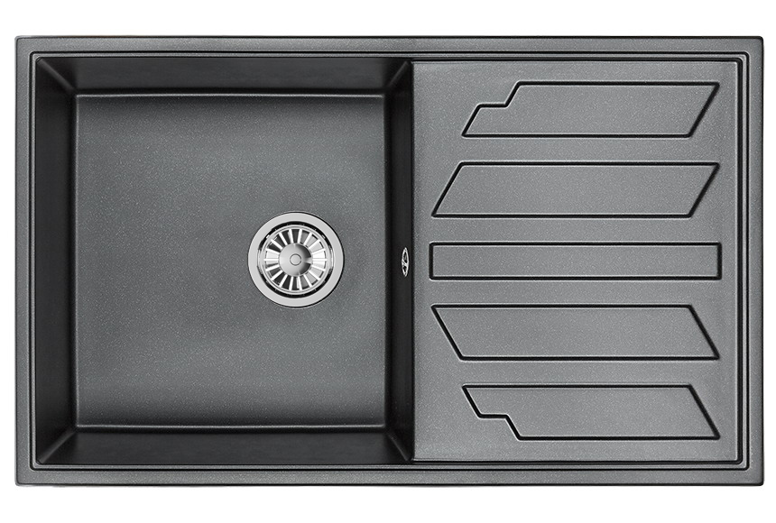 Кухонная мойка Granula GR-8601 Шварц (черный металлик)