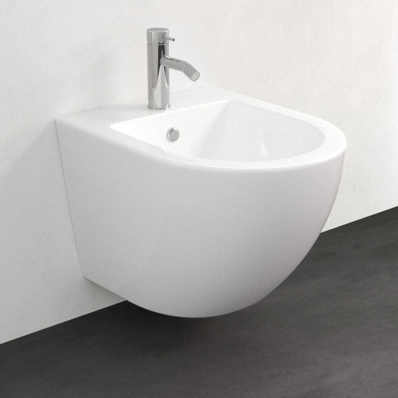 Подвесное биде CeramaLux 2197-1 белое