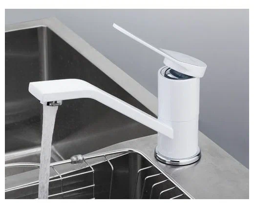 Смеситель для раковины Frap H45 F4545 белый-хром